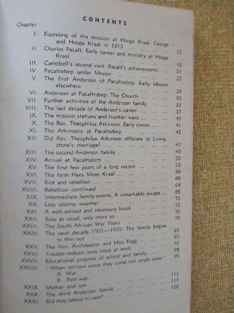 THE STORY OF PACALTSDORP AND SOME REMINISCENCES  by T. A. Anderson