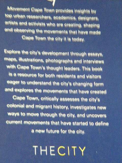 MOVEMENT CAPE TOWN  Edited by Zahira Asmal