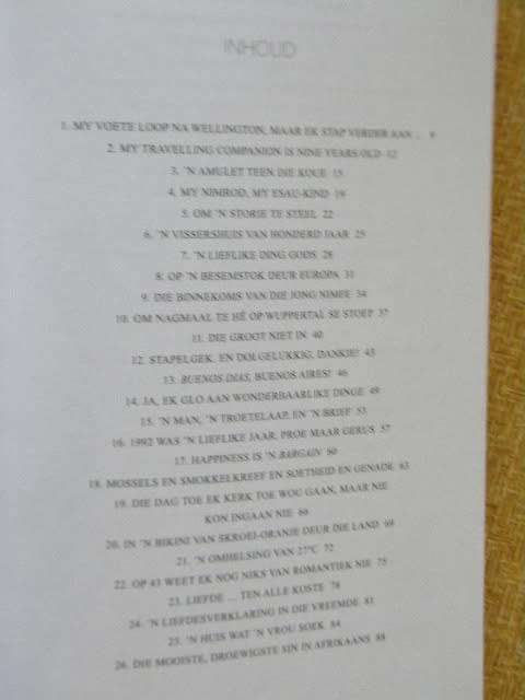 MY VOETE LOOP NA WELLINGTON  deur Riana Scheepers  (GETEKEN)