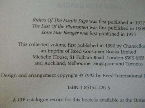 WESTERN/COWBOY: WESTERN HEROES  by Zane Grey (Three stories)