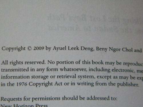 COURAGEOUS JOURNEY Walking the lost boys` path from Sudan to America by A L Deng, B N Chol, B Youree