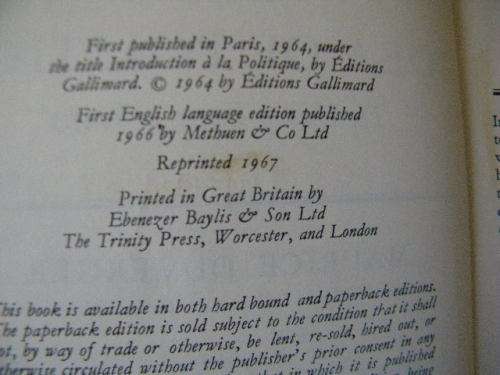 THE IDEA OF POLITICS  The Uses Of Power In Society  by Maurice Duverger