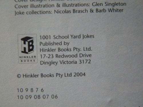 1001 COOL SCHOOL YARD JOKES  with Glen Singleton (Humor)