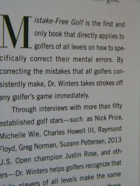 MISTAKE-FREE GOLF  First Aid for Your Golfing Brain  by Robert K. Winters, Ph.D.