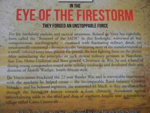 EYE OF THE FIRESTORM  Strength lies in mobility  by Roland de Vries (Major General retired)