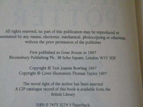 HARRY POTTER AND THE STONE by Rowling