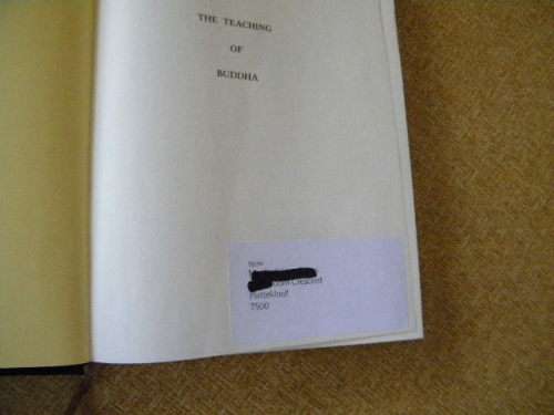 THE TEACHING OF BUDDHA