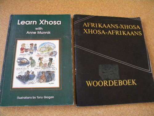 2 SOFTCOVERS: LEARN XHOSA  with Anne Munnik  and  AFRIKAANS-XHOSA/XHOSA-AFRIKAANS WOORDEBOEK