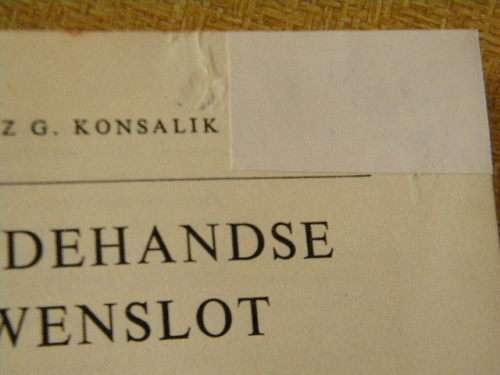 TWEEDEHANDSE LEWENSLOT  deur Heinz G. Konsalik