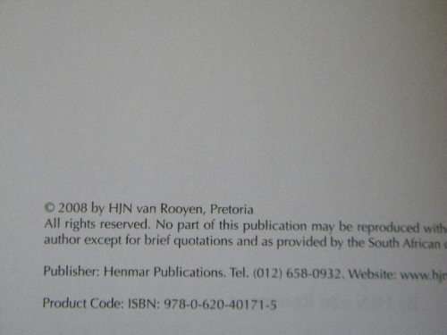 THE PRACTITIONER`S GUIDE TO FORENSIC INVESTIGATION IN SOUTH AFRICA  by HJN van Rooyen