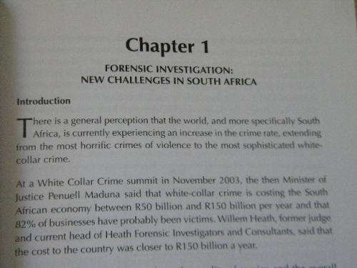 THE PRACTITIONER`S GUIDE TO FORENSIC INVESTIGATION IN SOUTH AFRICA  by HJN van Rooyen