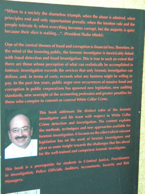 THE PRACTITIONER`S GUIDE TO FORENSIC INVESTIGATION IN SOUTH AFRICA  by HJN van Rooyen
