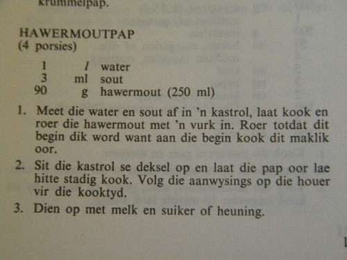 KOS EN KOOKKUNS  EERSTE GEMETRISEERDE UITGAWE