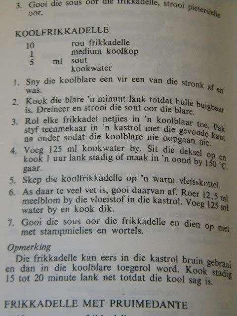 KOS EN KOOKKUNS  EERSTE GEMETRISEERDE UITGAWE