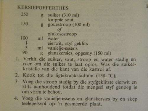 KOS EN KOOKKUNS  EERSTE GEMETRISEERDE UITGAWE