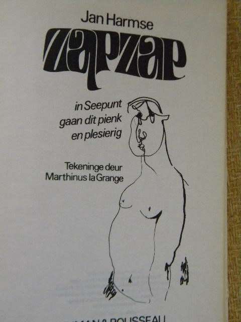 ZAPZAP In Seepunt gaan dit pienk en plesierig deur Jan Harmse  Tekeninge deur Marthinus la Grange