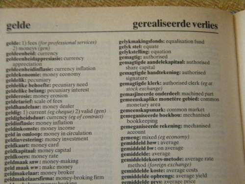 HIGH FINANCE DICTIONARY / GROOT FINANSIELE WOORDEBOEK  deur Geldenhuys en Viljoen