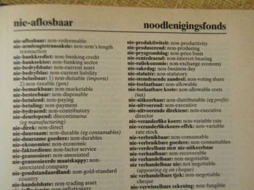 HIGH FINANCE DICTIONARY / GROOT FINANSIELE WOORDEBOEK  deur Geldenhuys en Viljoen