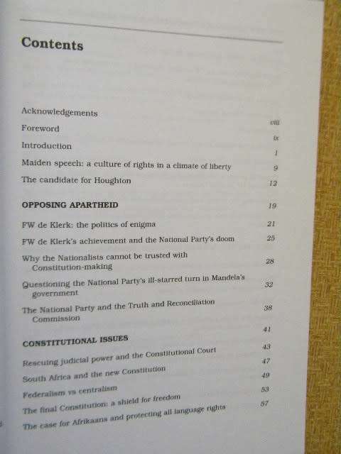 HOPE and FEAR  Reflections of a democrat  - TONY LEON  Edited by David Welsh