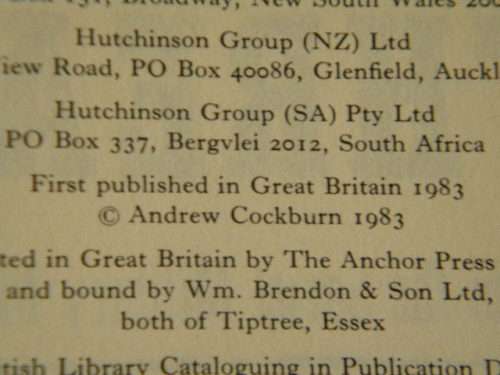 THE THREAT Inside the Soviet military machine  by Andrew Cockburn