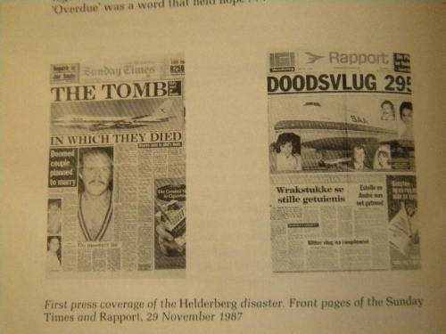 HELDERBERG: DEATH FLIGHT SA 295  by Ronnie Watt