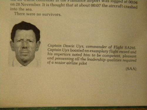 HELDERBERG: DEATH FLIGHT SA 295  by Ronnie Watt