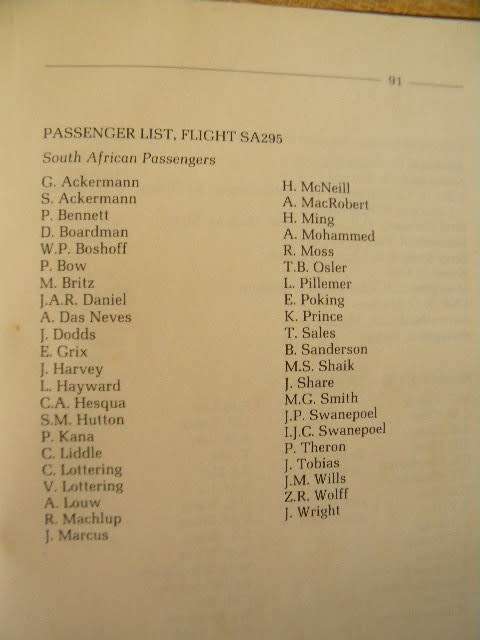 HELDERBERG: DEATH FLIGHT SA 295  by Ronnie Watt