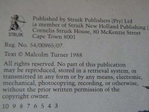 SHIPWRECKS SALVAGE IN SOUTH AFRICA by Malcolm Turner