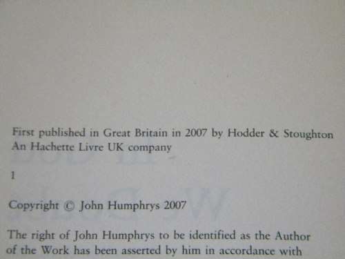 IN GOD WE DOUBT  Confessions of a failed atheist  by John Humphrys