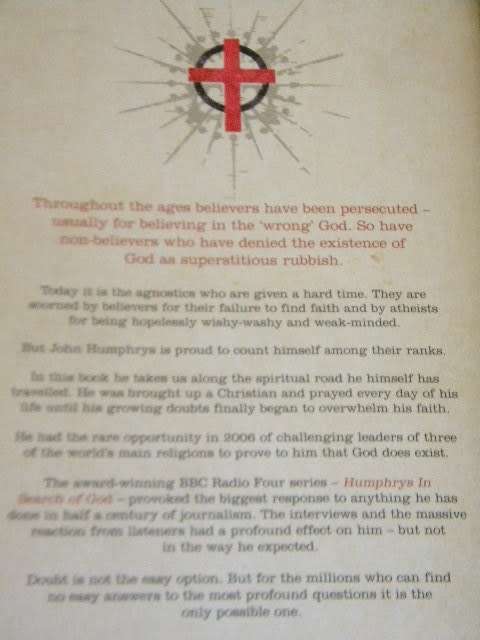 IN GOD WE DOUBT  Confessions of a failed atheist  by John Humphrys