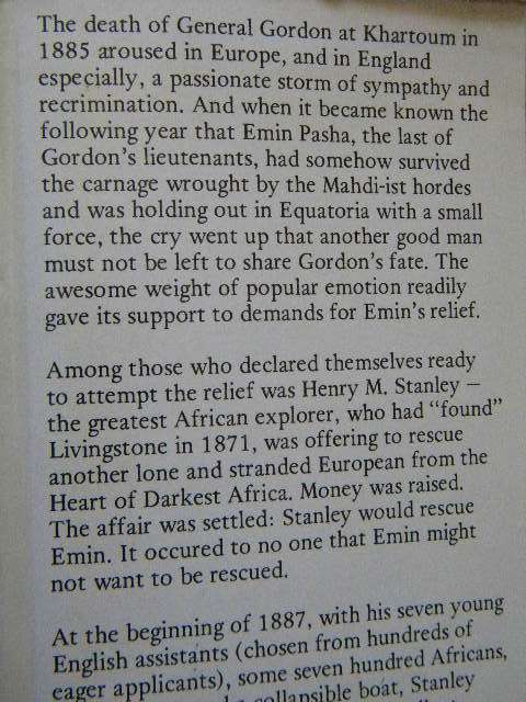 THE RESCUE OF EMIN PASHA  by Roger Jones  (Stanley and Pasha Expedition 1887-1889)