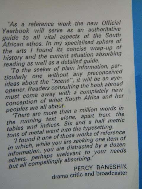 SOUTH AFRICA 1974  Official yearbook of the RSA