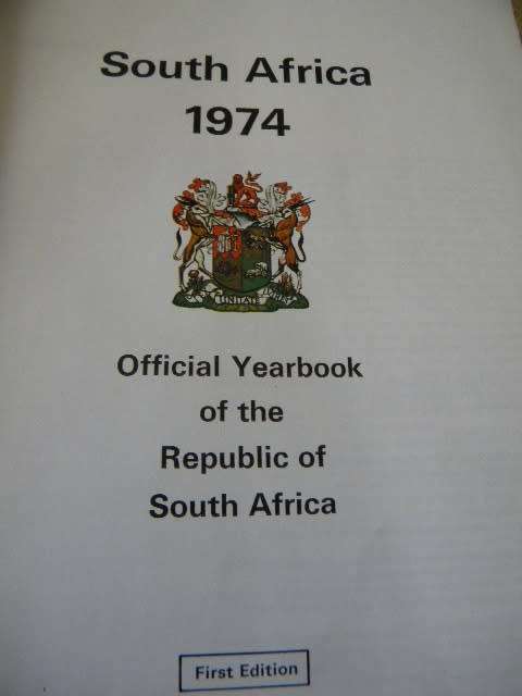SOUTH AFRICA 1974  Official yearbook of the RSA