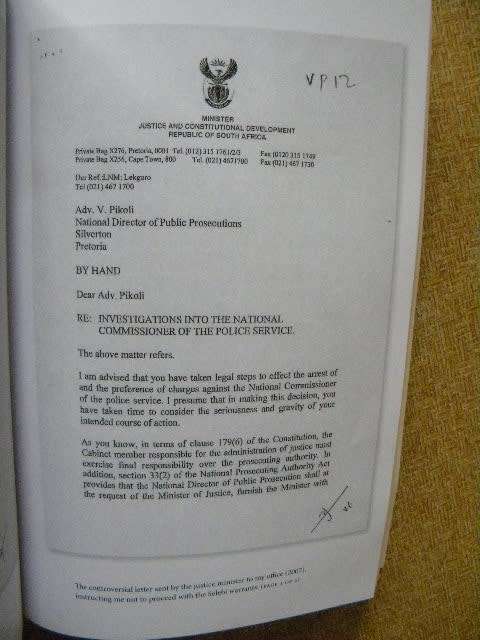 MY SECOND INITIATION  by Vusi Pikoli and Mandy Wiener