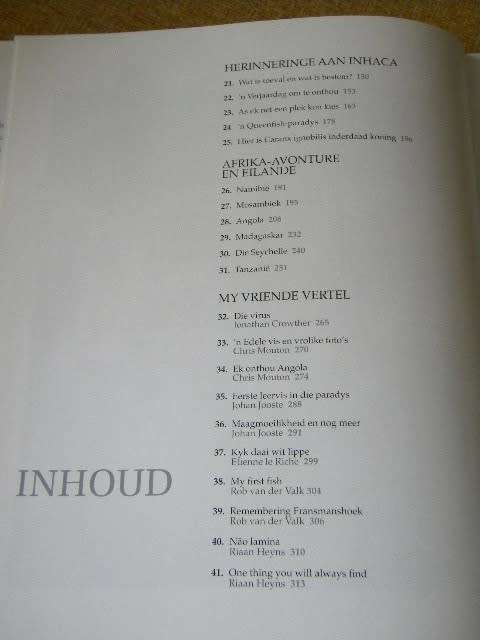 WAARAAN EK DINK AS EK TERUGDINK  (Visvangherinneringe)  deur Piet Beyers