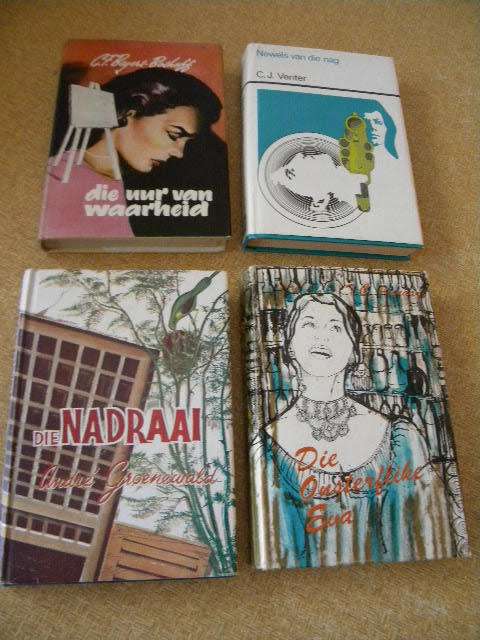 4 HARDEBANDE -  OU  AFRIKAANSE ROMANS deur verskillende skrywers