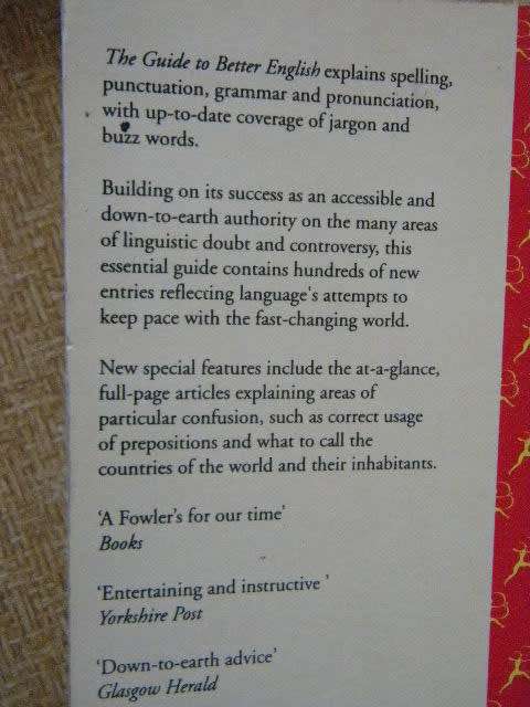 SOFTCOVERS: Mind The Gaffe (Guide to common errors in English) and Guide to better English