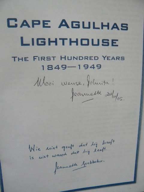 CAPE AGULHAS 1849 - 1949  by Jeannette Grobbelaar