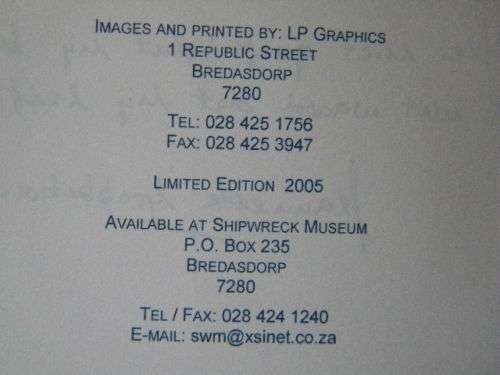 CAPE AGULHAS 1849 - 1949  by Jeannette Grobbelaar