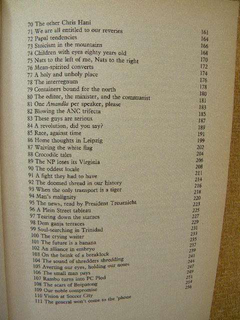 STRANGE DAYS INDEED by Shaun Johnson  (Tales from old and nearly new South Africa)