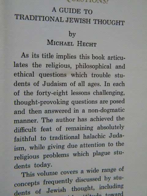HAVE YOU EVER ASKED YOURSELF THESE QUESTIONS  by Michael Hecht