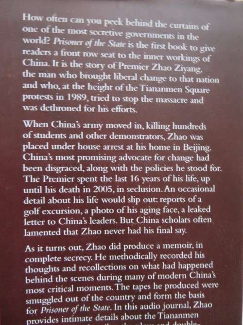 PRISONER OF THE STATE Secret Journal of Zhao Ziyang Translated and Edited by Pu, Chiang and Ignatius