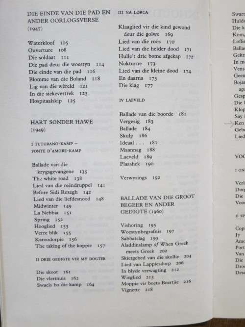 UYS KRIGE: VERSAMELDE GEDIGTE  Versorg deur J. C. Kannemeyer