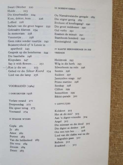 UYS KRIGE: VERSAMELDE GEDIGTE  Versorg deur J. C. Kannemeyer