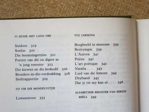 UYS KRIGE: VERSAMELDE GEDIGTE  Versorg deur J. C. Kannemeyer