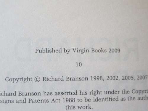 LOSING MY VIRGINITY  by Richard Branson  The Autobiography