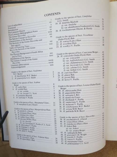 THE GENUS HAWORTHIA   A taxonomic Revision  by Charles L. Scott