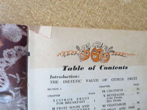 SUNSHINE RECIPE BOOK  (Use of citrus fruit)  Edited by Hilda Gerber
