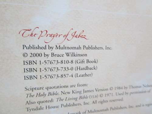 THE PRAYER OF JABEZ  by Bruce Wilkinson with David Kopp