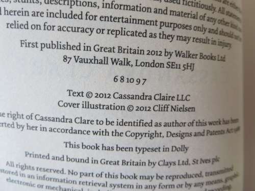 THE MORTAL INSTRUMENTS SERIES  BOOK FIVE: CITY OF LOST SOULS  by Cassandra Clare